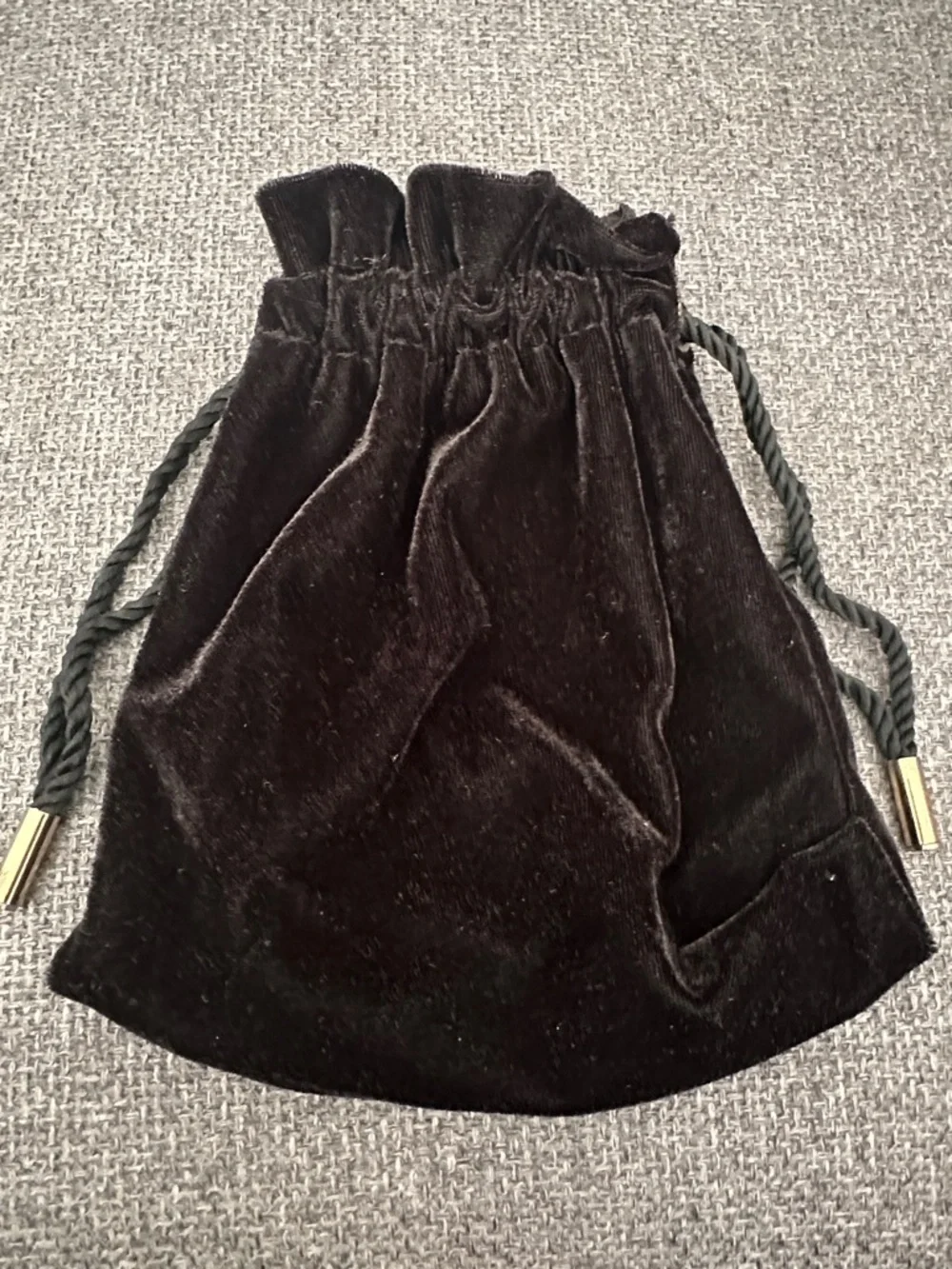 Black Velvet Drawstring Gift Pouch